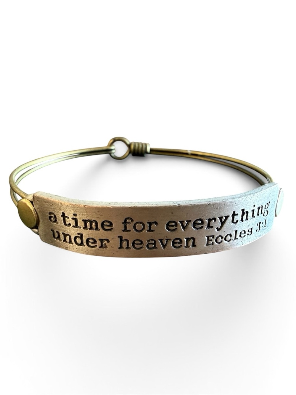 Sweet Romance Ecclesiastes 3:1 Inspirational Message Bracelet
